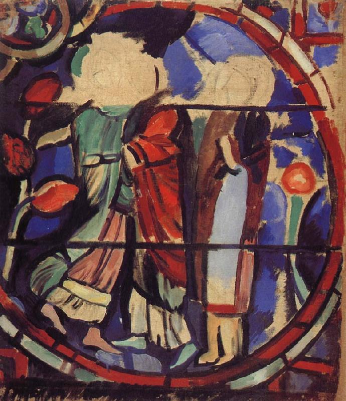 Delaunay, Robert Study of Inlay Glass Germany oil painting art